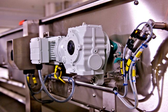Alpla SEW Motor Close Up Motor for conveyor used in the Beverage Industry